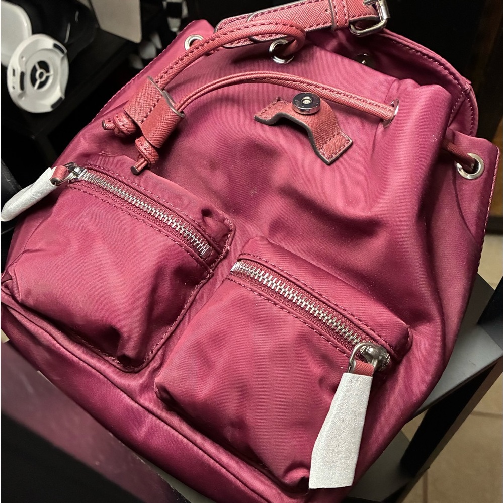 Stylish Burgundy Backpack - image 8